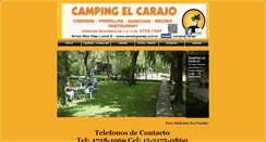 Desktop Screenshot of campingcarajo.com.ar
